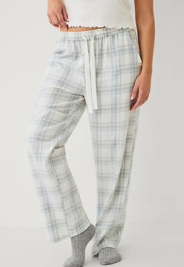 Ellos Collection - Pyjamasbyxor i flanell - Blå