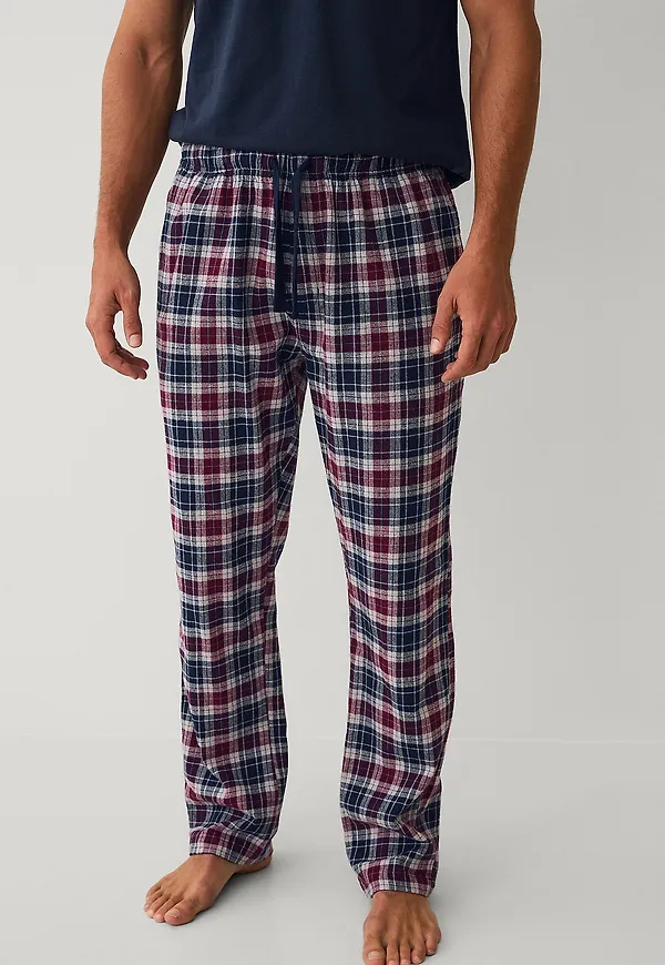Ellos Collection - Pyjamasbyxor i flanell - Blå