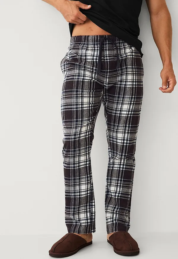 Ellos Collection - Pyjamasbyxor i flanell - Brun