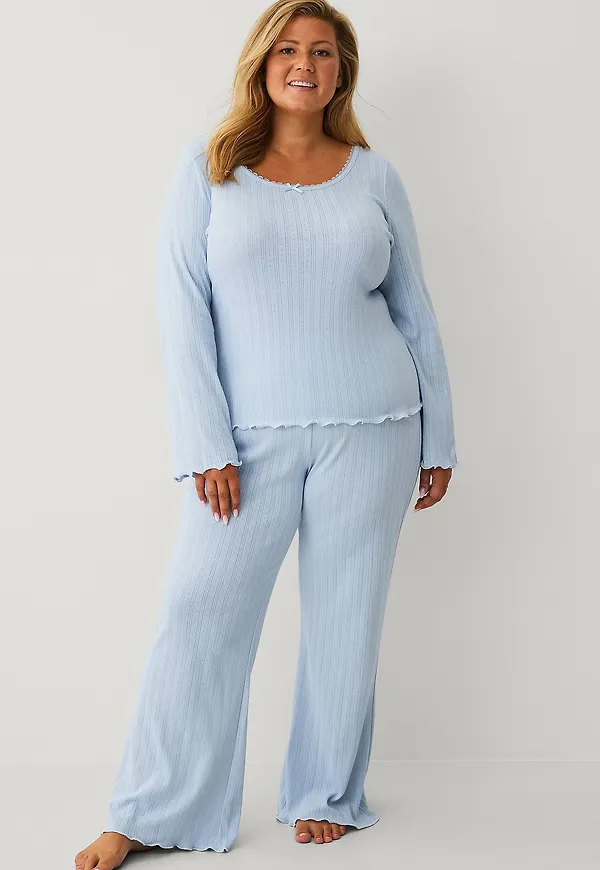Ellos Collection - Pyjamasbyxor Sofie - Blå