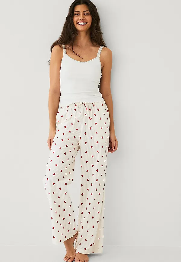 Ellos Collection - Pyjamasbyxor - Vit