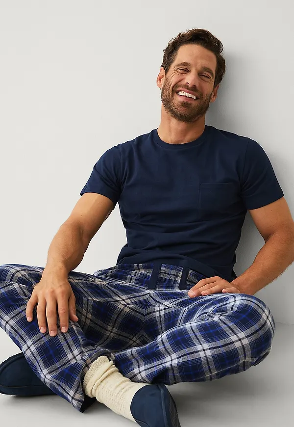 Ellos Collection - Pyjamasset i bomull - Blå