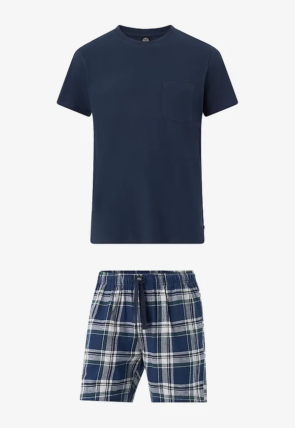 Ellos Collection - Pyjamasset i bomull - Blå