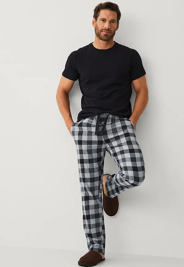 Ellos Collection - Pyjamasset i bomull - Svart