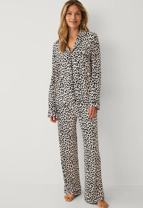 Ellos Collection - Pyjamasset i viskos - Brun