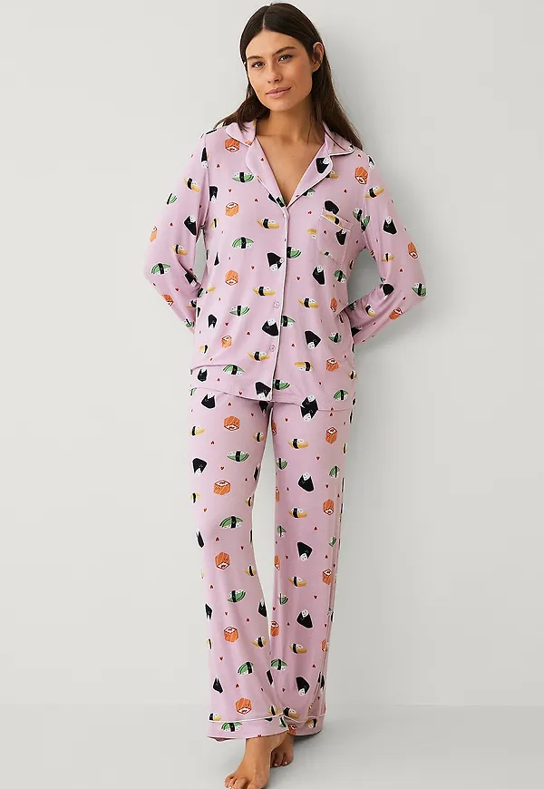 Ellos Collection - Pyjamasset i viskos - Rosa
