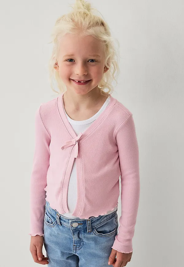 Ellos Collection - Ribbad cardigan - Lila