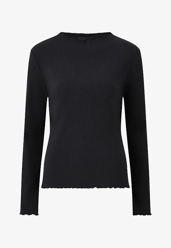 Ellos Collection - Ribbad topp - Svart