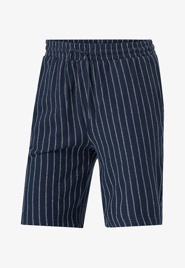 Ellos Collection - Shorts med struktur - Blå