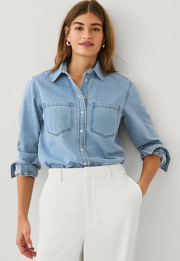 Ellos Collection - Skjorta i denim - Blå