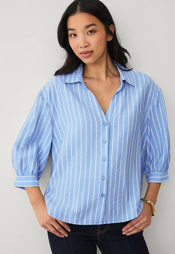 Ellos Collection - Skjortblus - Blå