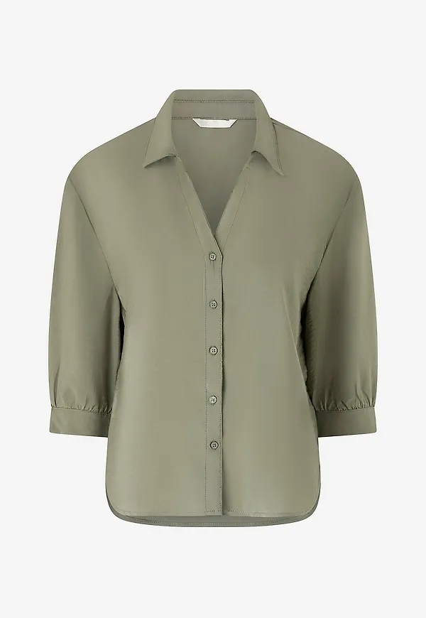 Ellos Collection - Skjortblus - Grön