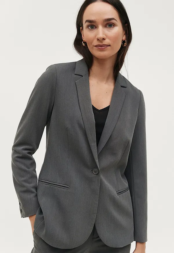 Ellos Collection - Slim fit kavaj - Grå