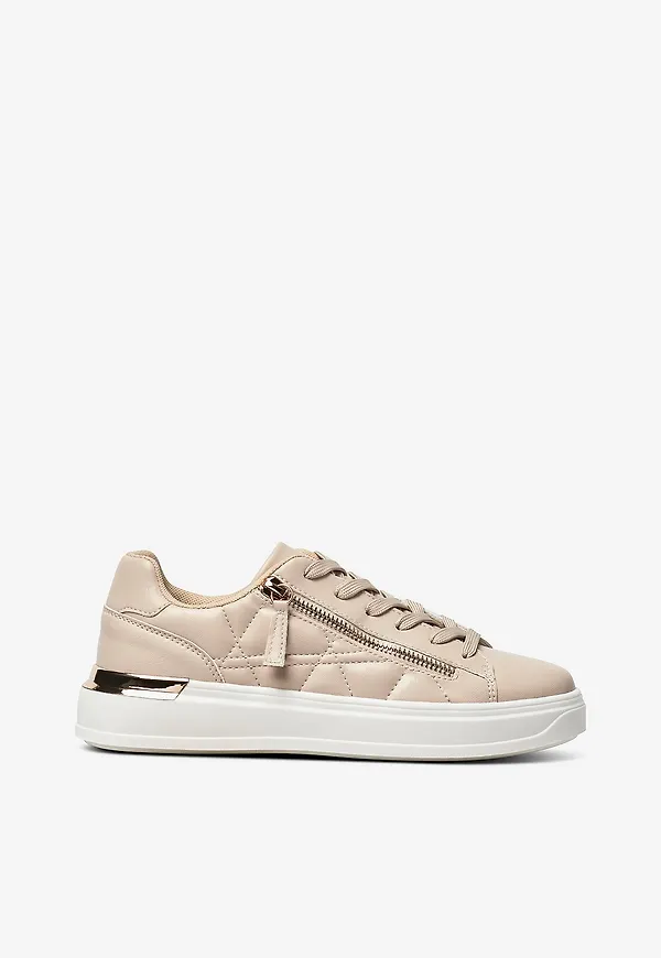 Ellos Collection - Sneakers Zipper - Natur