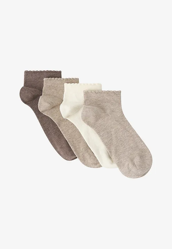 Ellos Collection - Sneakerstrumpor 4-pack - Brun