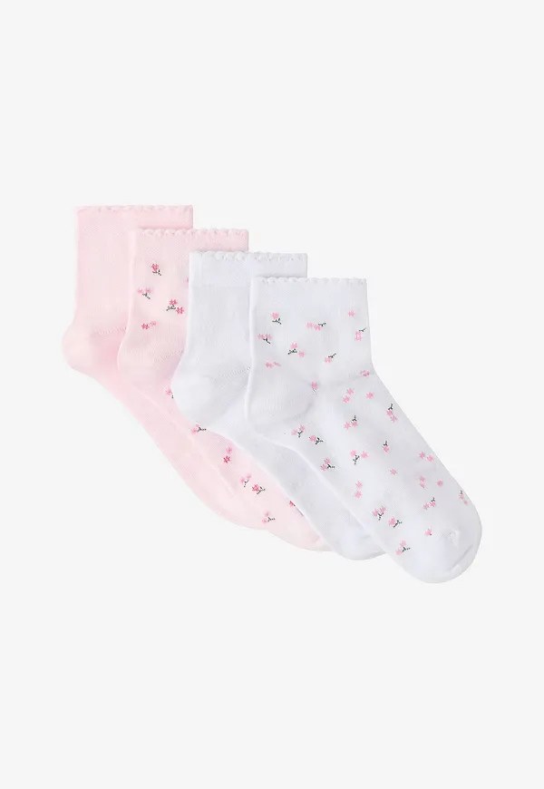 Ellos Collection - Sneakerstrumpor 4-pack - Rosa