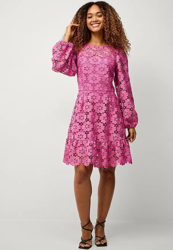 Ellos Collection - Spetsklänning - Rosa