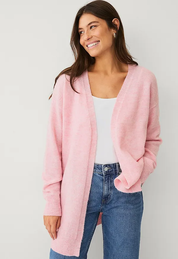 Ellos Collection - Stickad kofta - Rosa