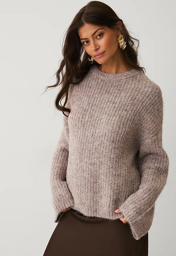 Ellos Collection - Stickad tröja - Beige