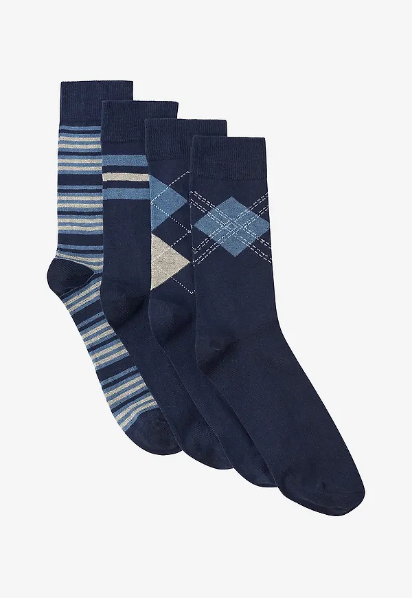 Ellos Collection - Strumpor 4-pack - Blå