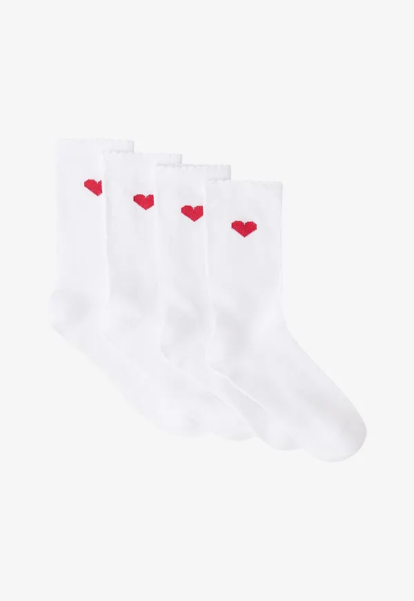 Ellos Collection - Strumpor 4-pack - Vit