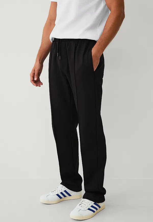 Ellos Collection - Sweatpants med pressveck - Svart