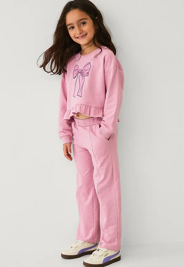 Ellos Collection - Sweatpants med vida ben - Rosa