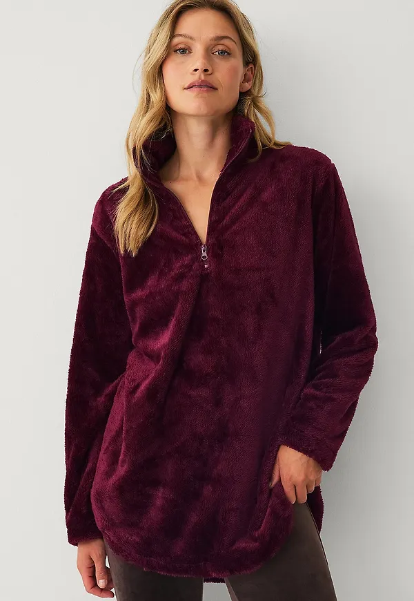 Ellos Collection - Sweatshirt i fleece - Röd