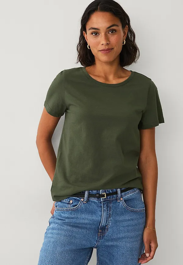 Ellos Collection - T-shirt Crew Neck - Grön