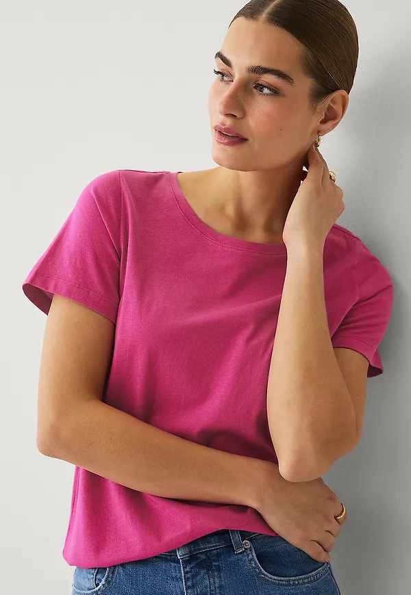 Ellos Collection - T-shirt Crew Neck - Rosa
