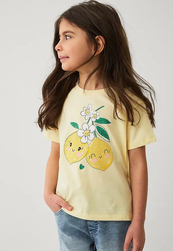 Ellos Collection - T-shirt med dekorativt tryck - Gul