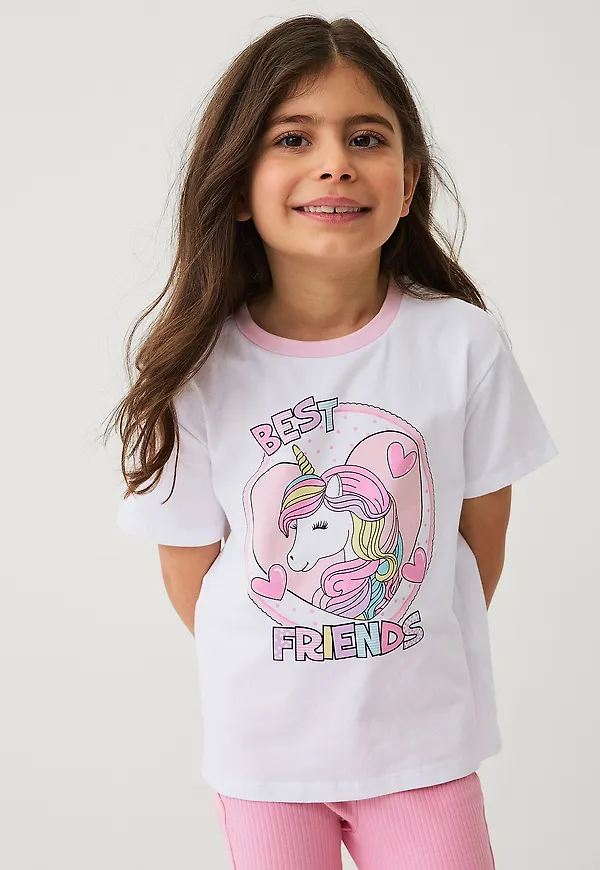 Ellos Collection - T-shirt med dekorativt tryck - Vit