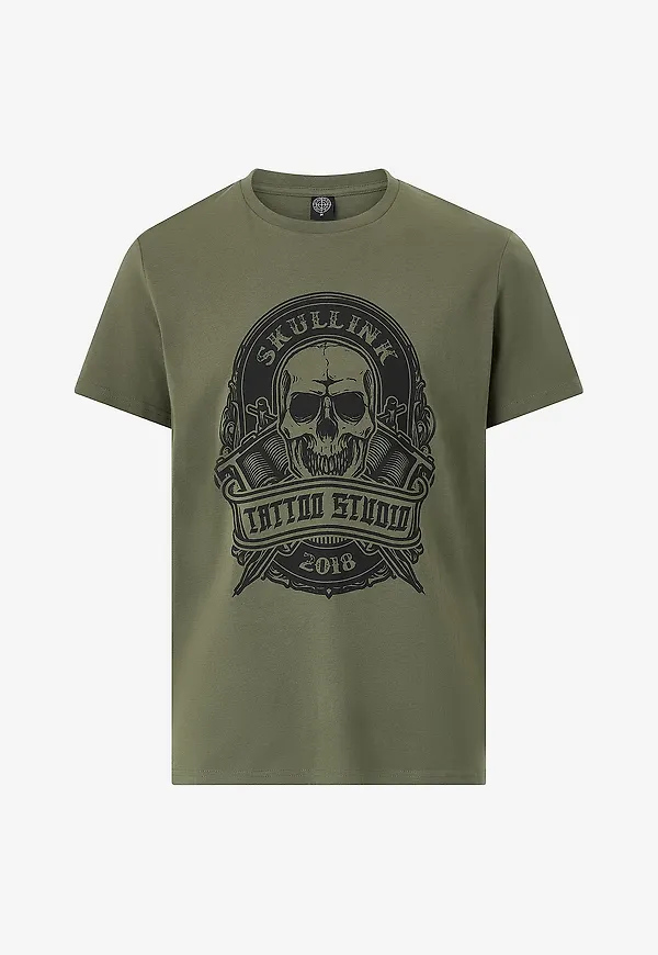 Ellos Collection - T-shirt med tryck - Grön
