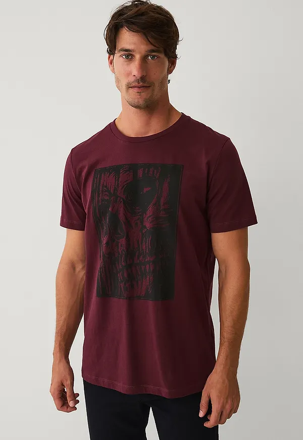 Ellos Collection - T-shirt med tryck - Röd