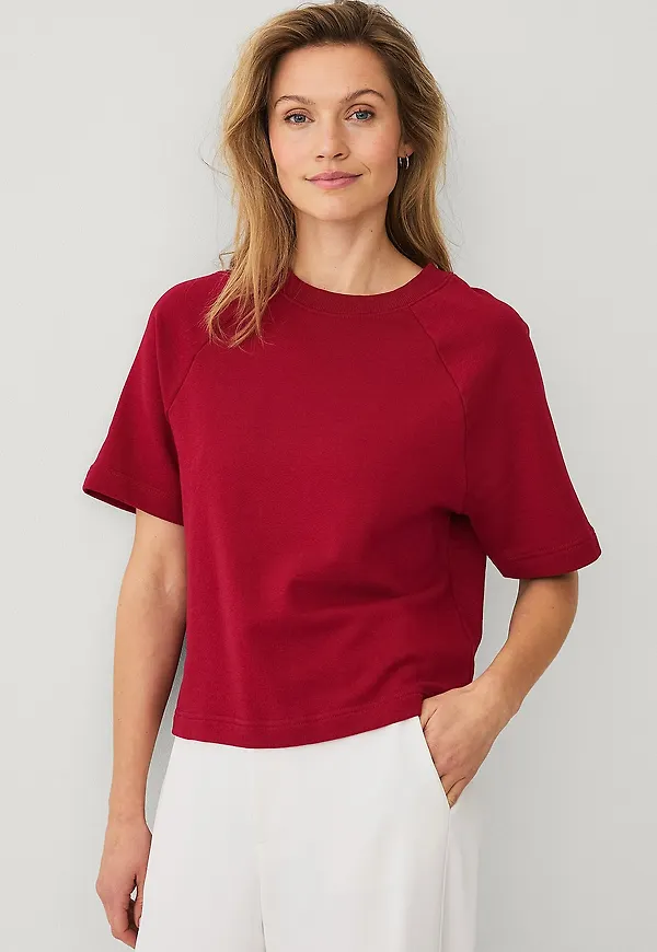Ellos Collection - Topp med raglanärmar - Röd