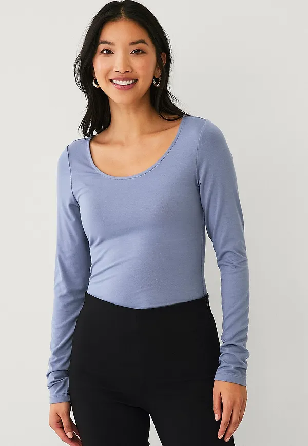 Ellos Collection - Topp med rund hals - Blå