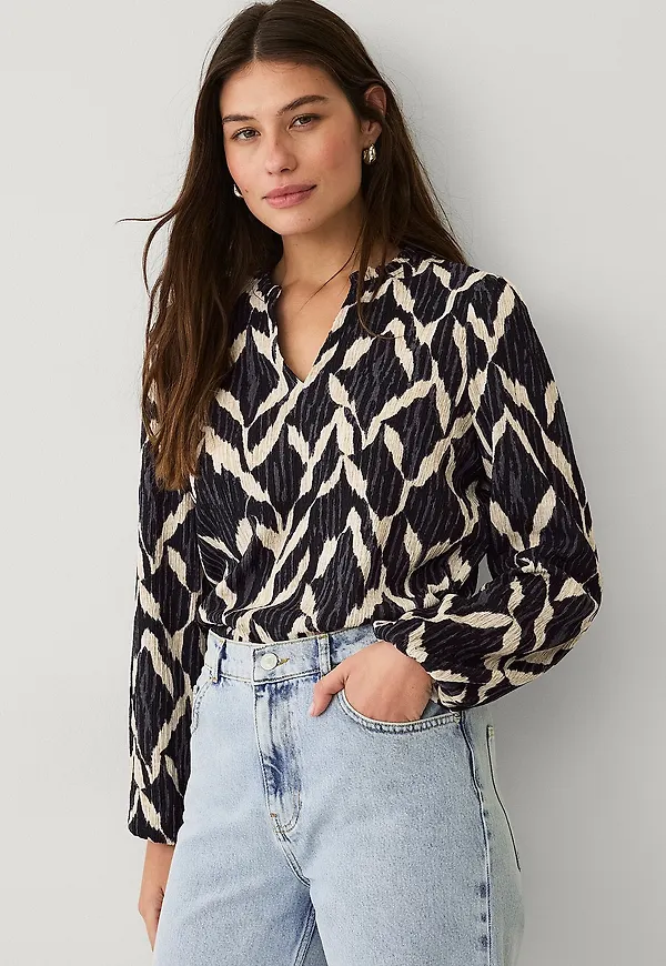 Ellos Collection - Topp med struktur - Svart