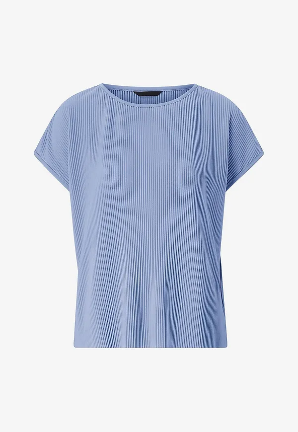Ellos Collection - Plisserad trikåblus - Blå