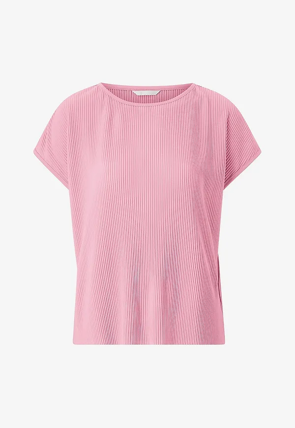 Ellos Collection - Plisserad trikåblus - Rosa