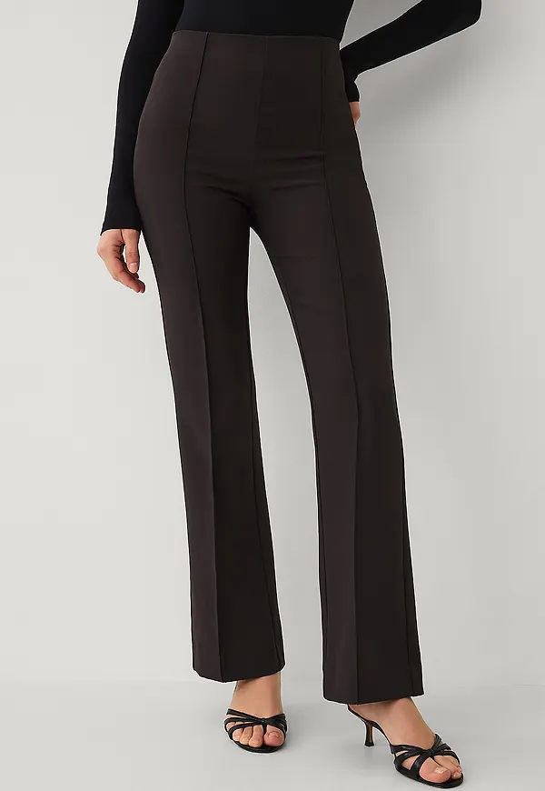 Ellos Collection - Treggings med pressveck - Brun