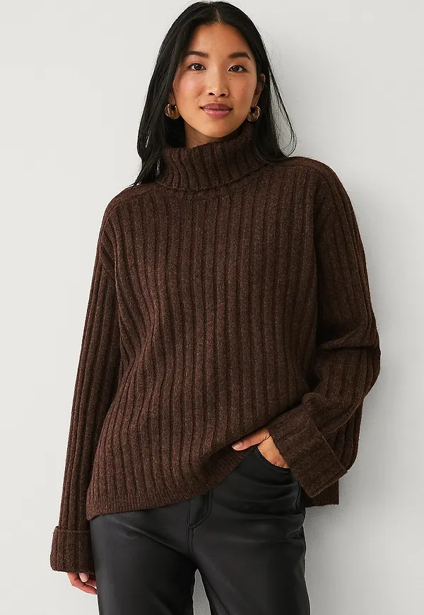 Ellos Collection - Tröja med polokrage - Brun