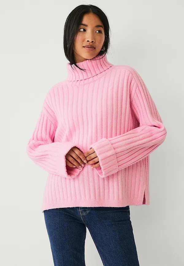Ellos Collection - Tröja med polokrage - Rosa