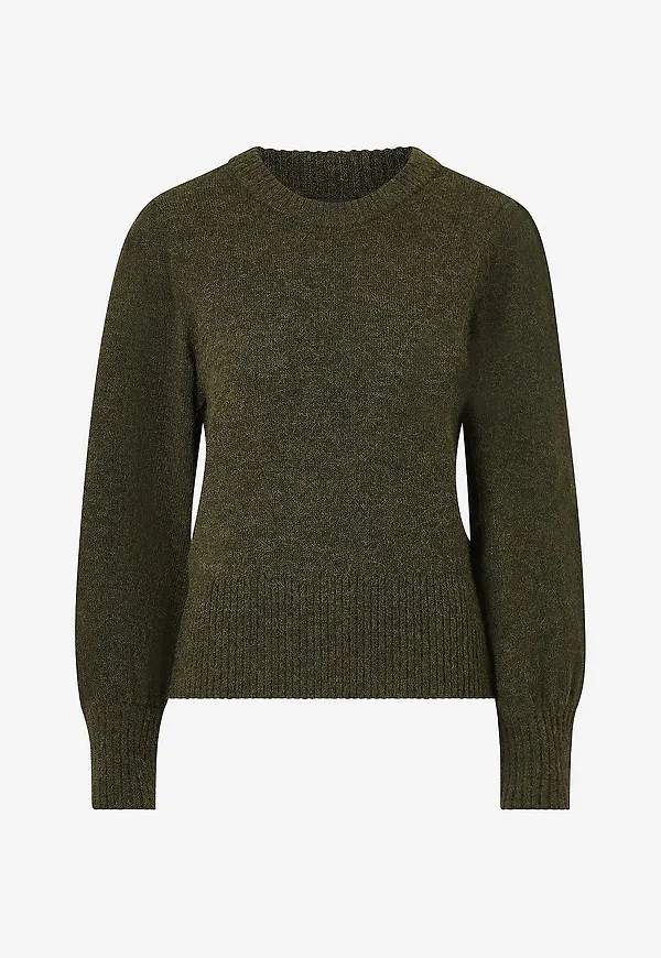 Ellos Collection - Tröja med puffärmar - Grön