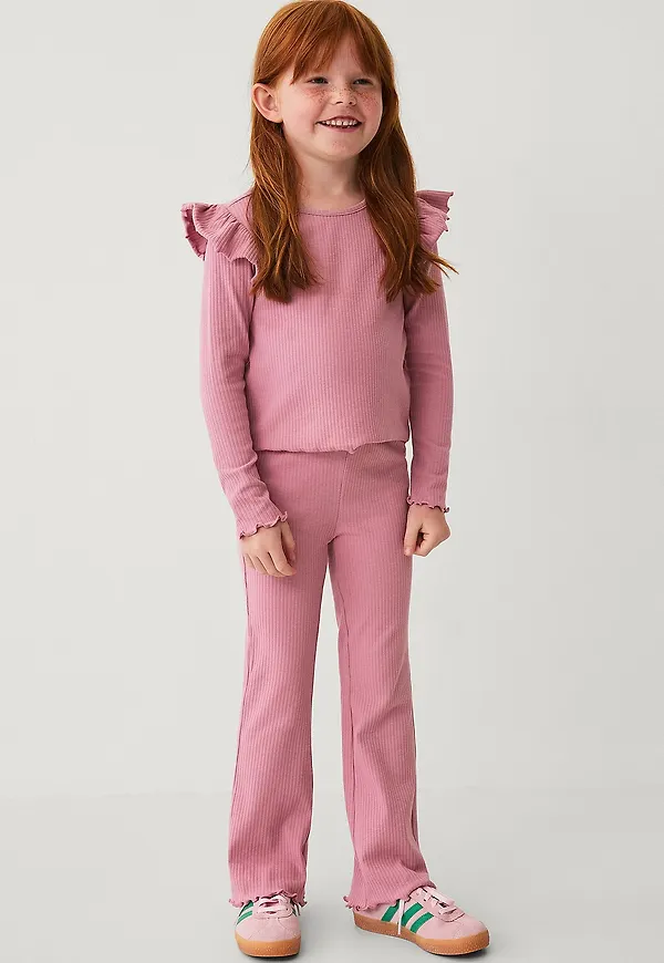Ellos Collection - Utsvängda leggings - Rosa