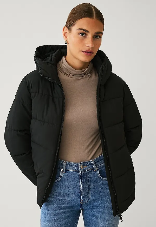 Ellos Collection - Vadderad jacka - Svart