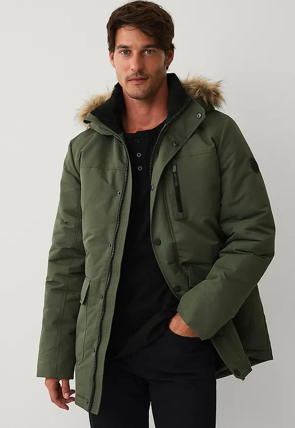 Ellos Collection - Varmfodrad parkas - Grön