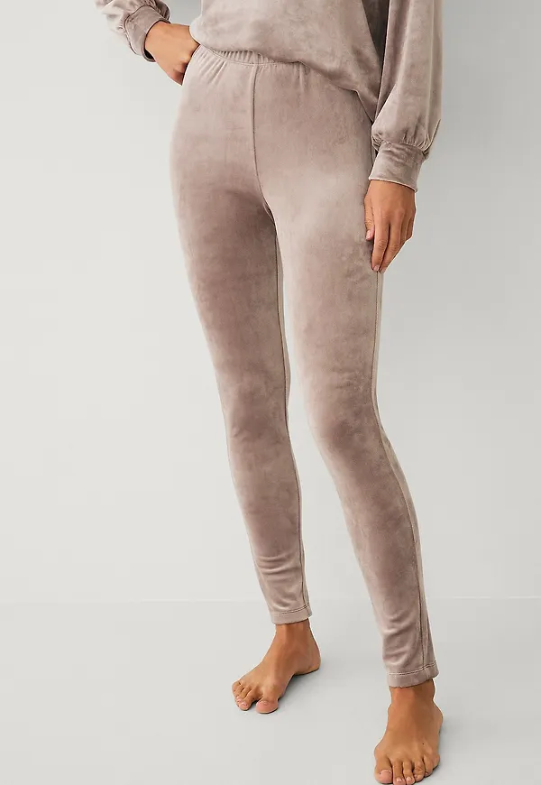 Ellos Collection - Velourleggings - Beige