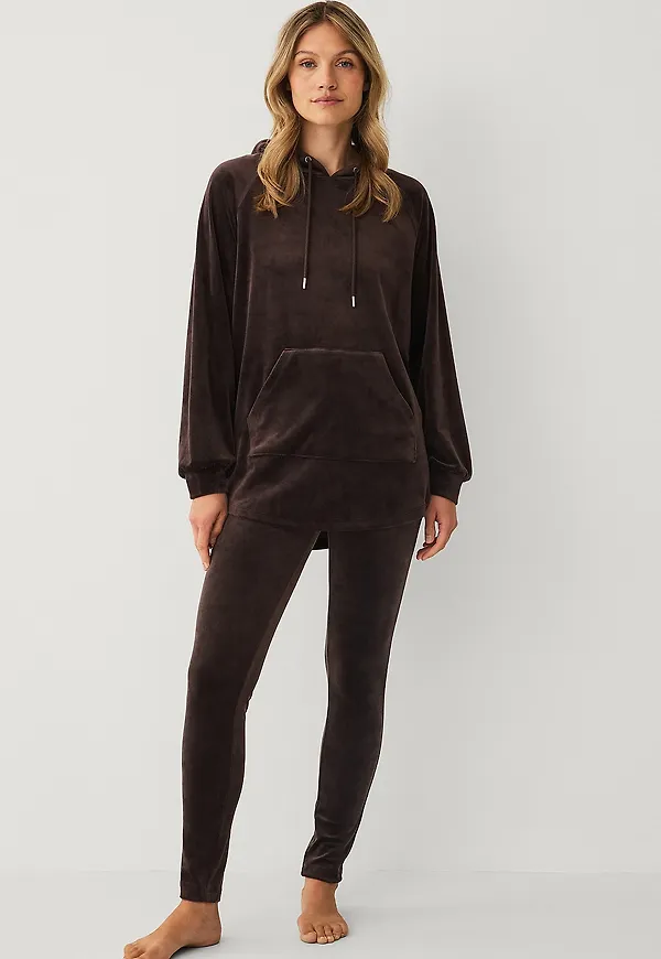 Ellos Collection - Velourleggings - Brun