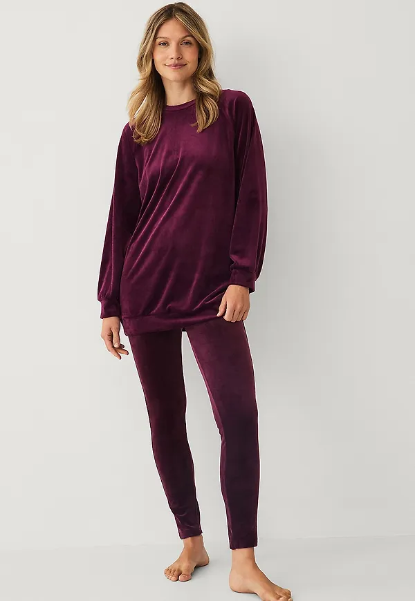 Ellos Collection - Velourleggings - Lila