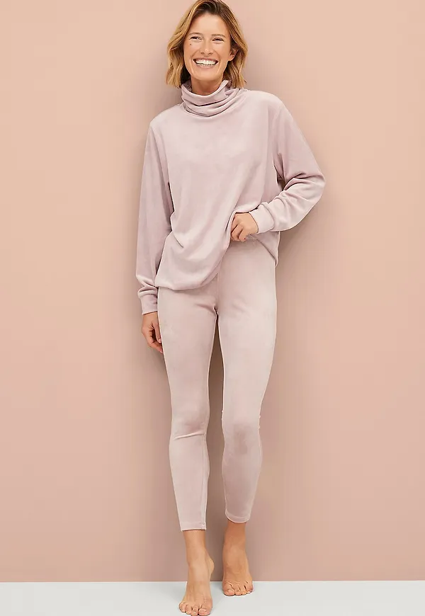 Ellos Collection - Velourleggings - Rosa